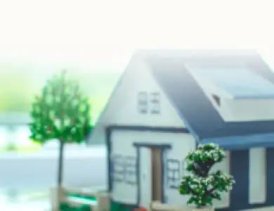 Woning met bomen als regionale illustratie voor energielabel aanvragen in Ede